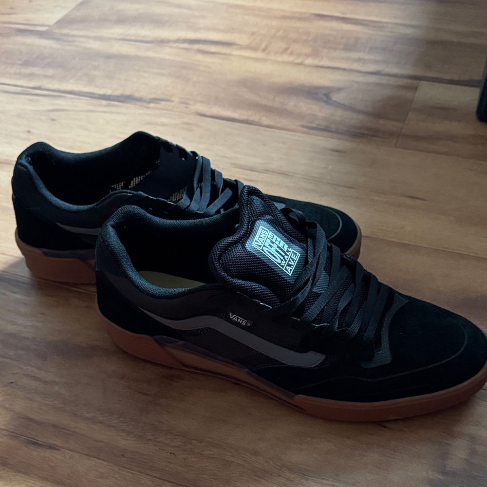 Vans Black and Tan Men's Sneakers ultimate waffle
